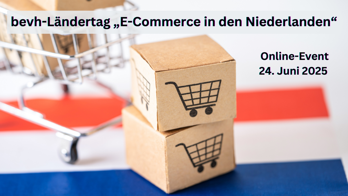 Headerbild bevh-Ländertag: "E-Commerce in den Niederlanden"