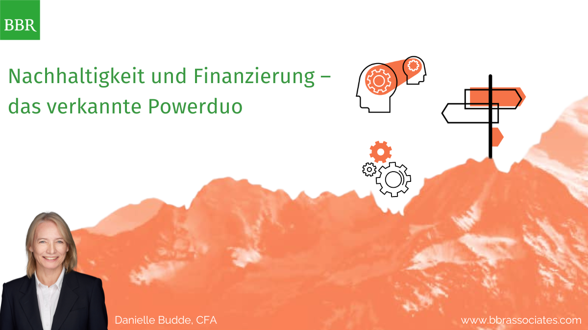 Headerbild BBR: "Nachhaltigkeit und Finanzierung"