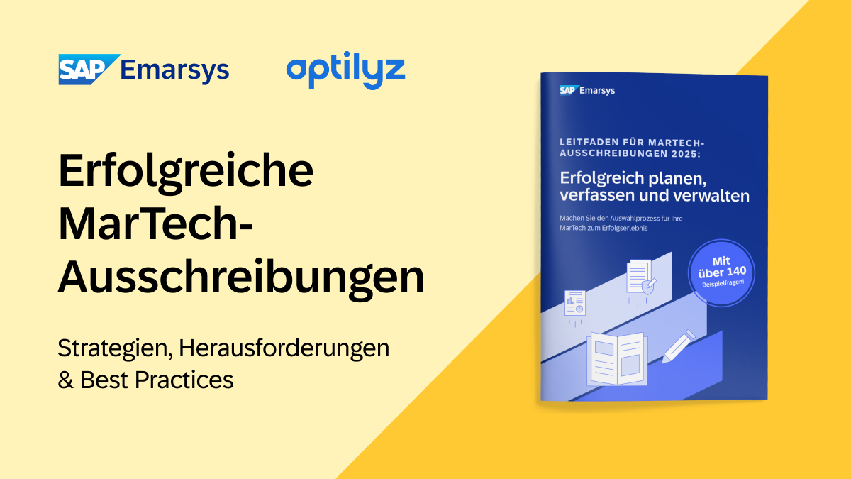 Headerbild SAP Emarsys: "Erfolgreiche MarTech-Ausschreibungen"